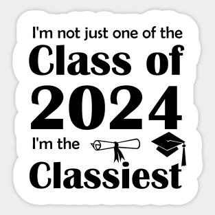 Lispe Not Just One of the Class of 2024 Sticker